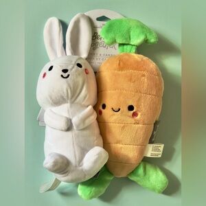 NWT Hallmark Bunny & Carrot Better Together Magnetic 9” Plush